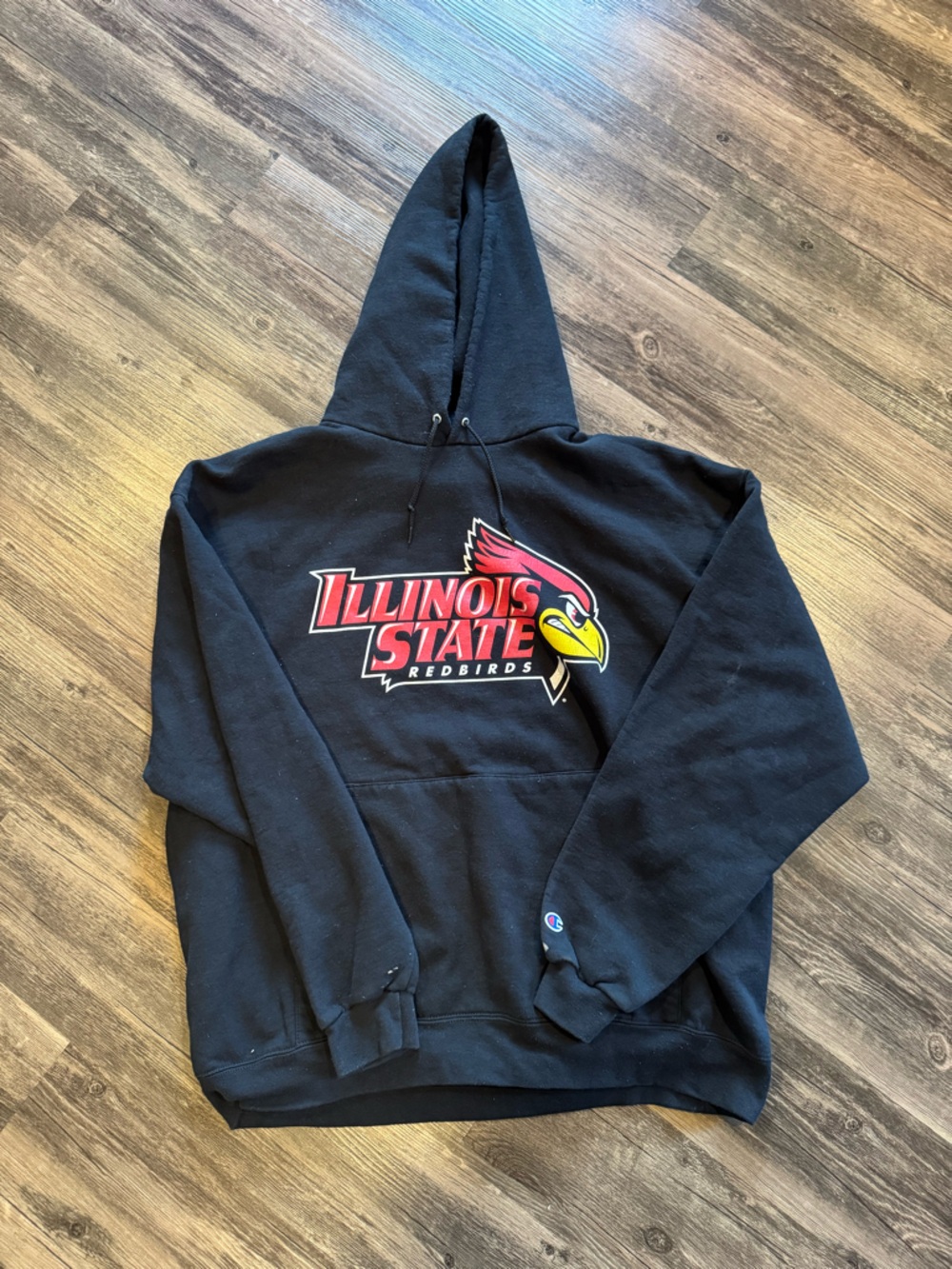 Illinois State University ISU Champion Black Hoodie XXL